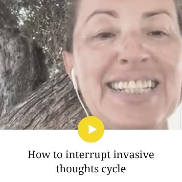 How to get out of invasive thoughts cycle: come back to your senses