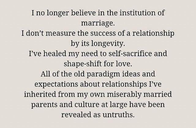 I no longer believe in the institution of marriage - Galina SInger