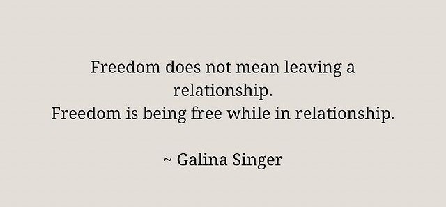true freedom in relationships - Galina Singer
